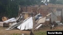 Imágenes del tornado en Playa Baracoa.