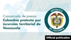 Comunicado de la Cancillería Colombiana.