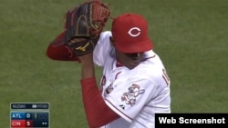 Raisel Iglesias, lanzador cubano.