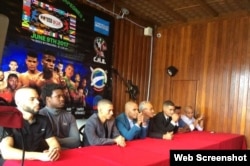 Los boxeadores cubanos que participarán en la cartelera Así nacen los campeones, organizada por Pintoso Box.