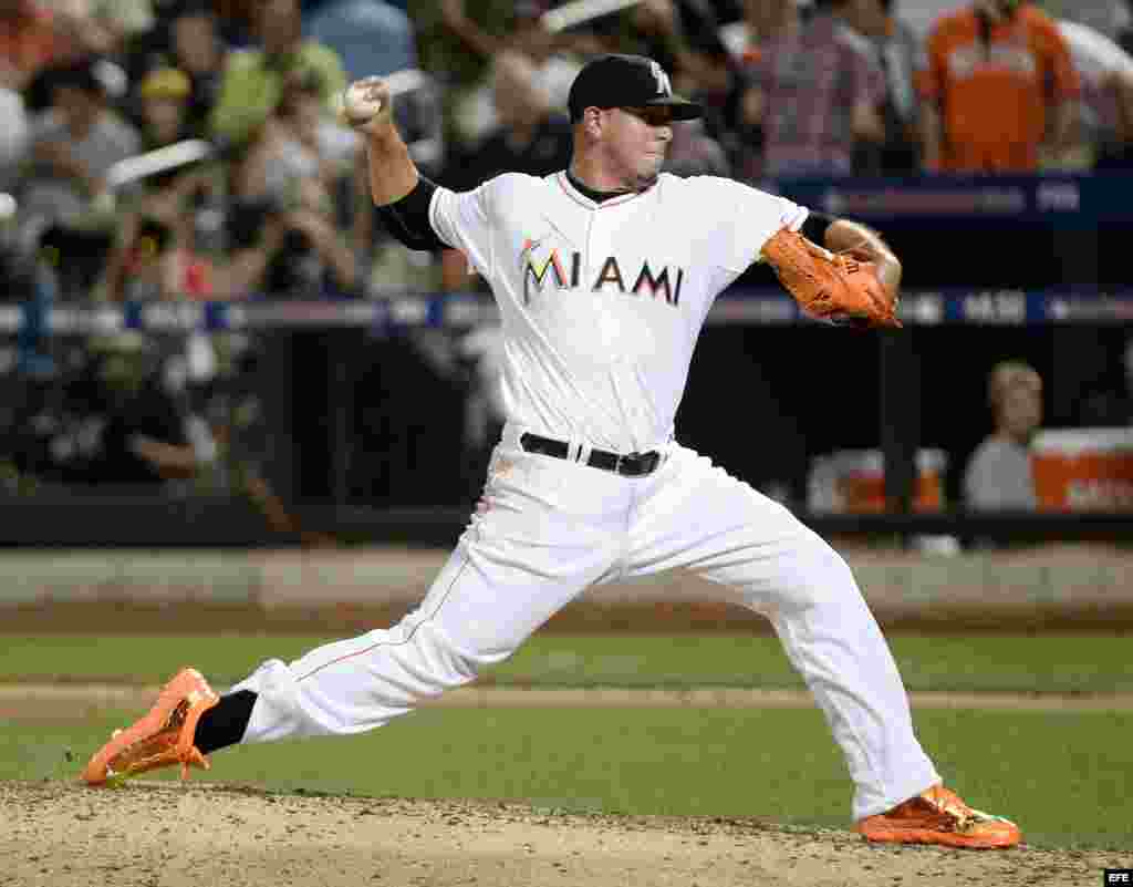 El lanzador de los Miami Marlins, José Fernández.