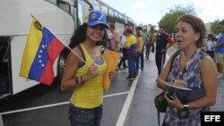 Un grupo de venezolanos en Nueva Orleans.