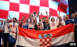 Runner up Croatian national team in Zagreb