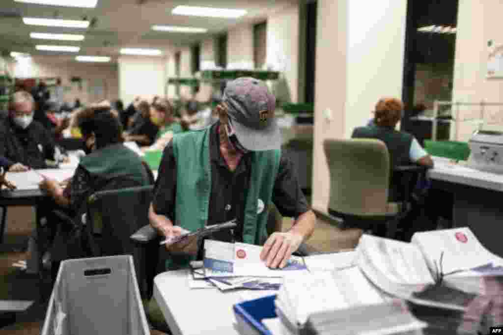 Elecciones en Estados Unidos 2020. Un centro de votaci&#243;n en Denver, Colorado.