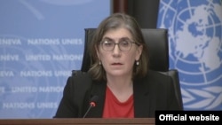 Liz Throssell , portavoz de la Oficina de la Alta Comisionada de Naciones Unidas para los Derechos Humanos.