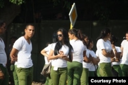 Cadetes del Ministerio del Interior. Cortesía CUBANET.