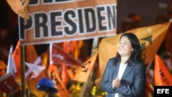 KEIKO FUJIMORI CIERRA CAMPAÑA CON MITIN EN VILLA EL SALVADOR