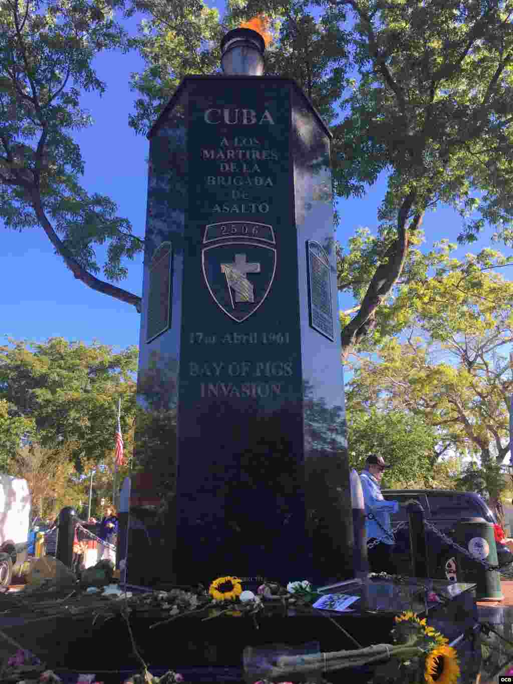 Monumento a la Brigada 2506 en La Pequeña Habana / Cortesía Jeffry Scott Shapiro