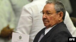 Raúl Castro en la Asamblea Nacional. 