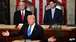 Donald Trump en el discurso sobre el Estado de la Unión