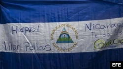 Bandera de Nicaragua con un mensaje de agradecimiento