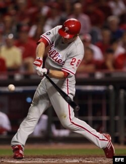 El jugador de los Filis de Filadelfia, Chase Utley (Archivo)