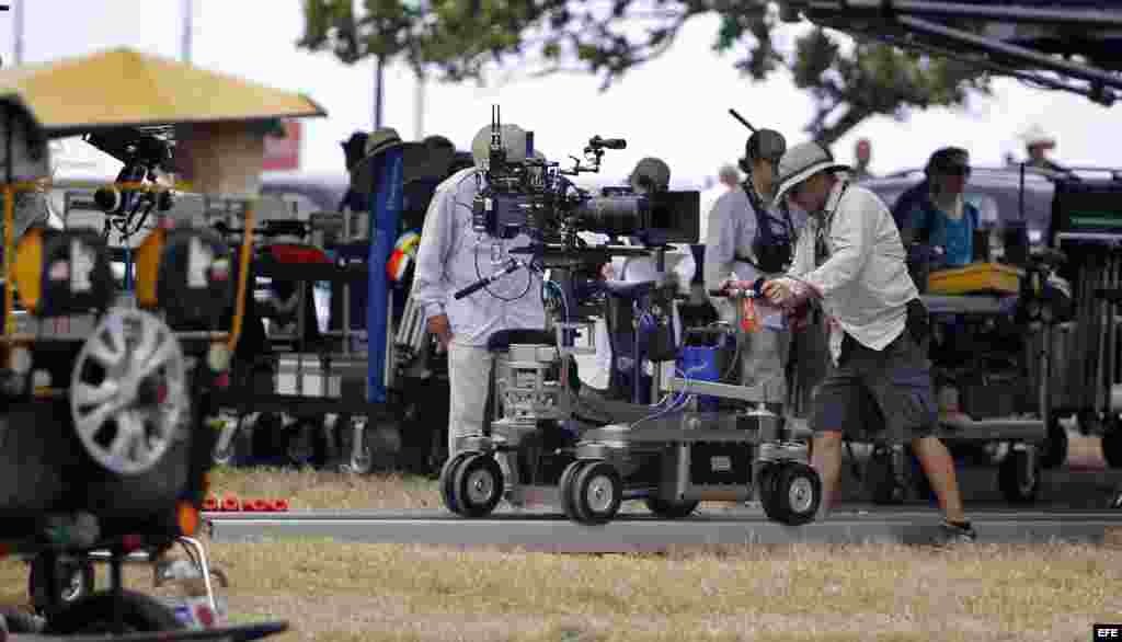 Filmación de la película "Fast & Furious 8" (Rápido y Furioso 8) en Cuba.