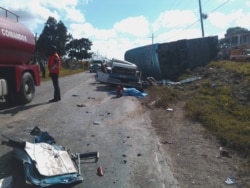 Accidente de tránsito en Camagüey /Tomado de Facebook del diario Adelante