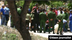 Reporta Cuba. Arresto de activistas en Santa Clara (marzo 31). Foto: @ivanlibre.