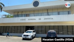 Fachada de la Corte Suprema de Justicia de Nicaragua. Foto Houston Castillo, VOA.