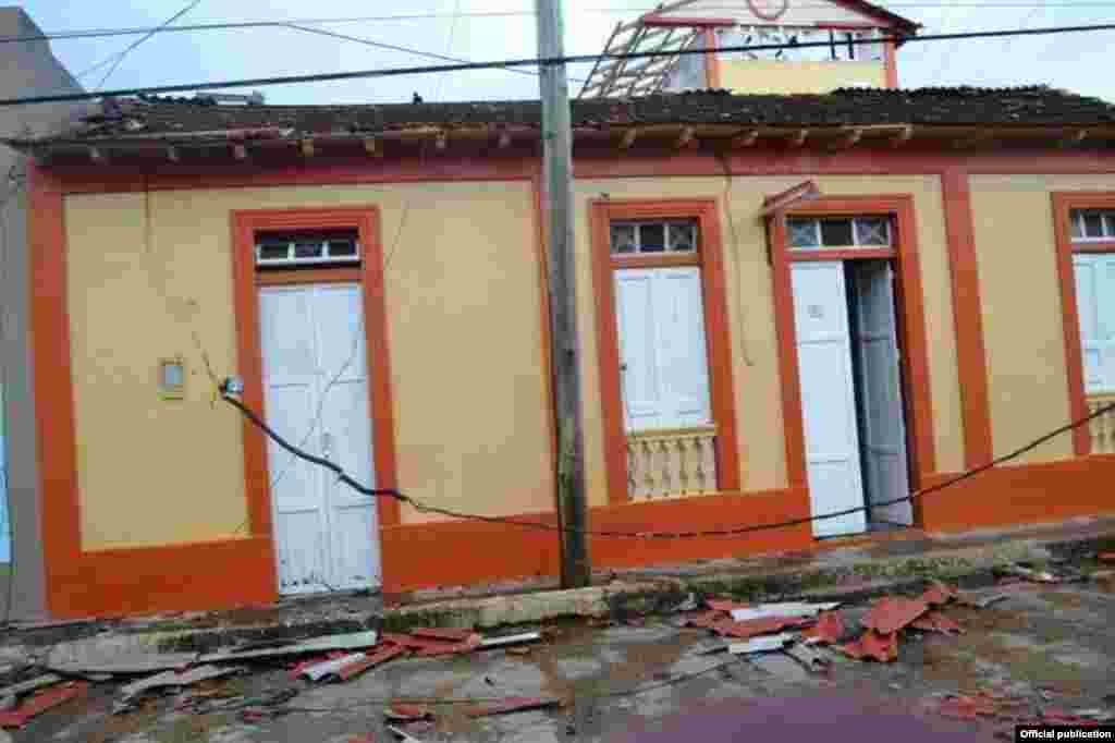 El impacto de Matthew en Baracoa. Foto Tomada de Radio Baracoa.