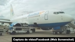 Un avión de Bahamas Air. (Captura de video/Facebook)