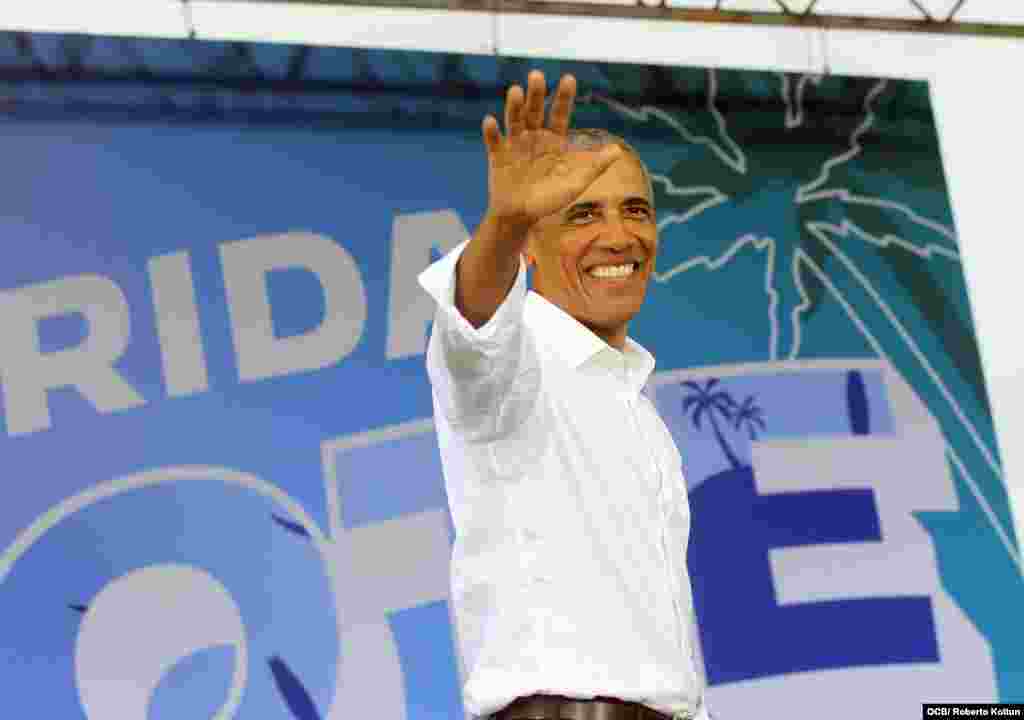 Visita del Ex Presidente Barak Obama a la FIU North Campus apoyo al candidato Joe Biden.