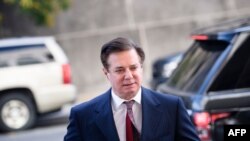 Paul Manafort, ex jefe de campaña del presidente de Estados Unidos Donald Trump, fue sentenciado el 7 de marzo de 2019 a 47 meses de prisión por delitos fiscales y fraude bancario (foto de Brendan Smialowski / AFP. ARCHIVO).)