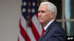 El vicepresidente de EEUU, Mike Pence, en la Casa Blanca. 